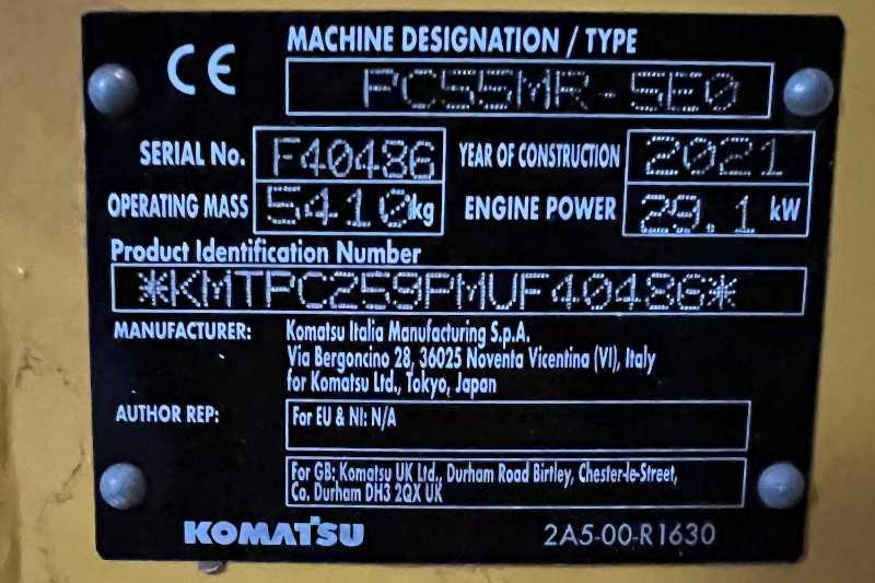 OmecoHub - Immagine KOMATSU PC55MR-5E0